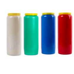 20 Bougies de neuvaine de couleurs assorties