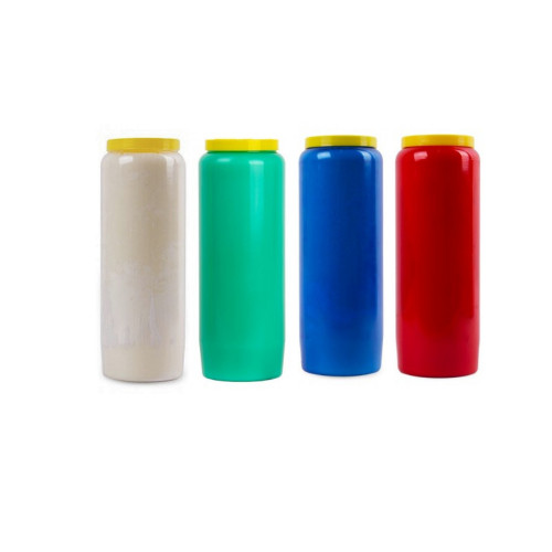 20 Bougies de neuvaine de couleurs assorties