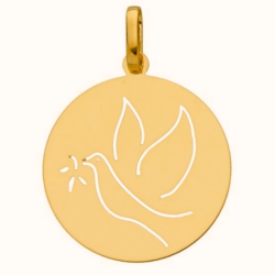 Médaille Colombe ajourée - OR