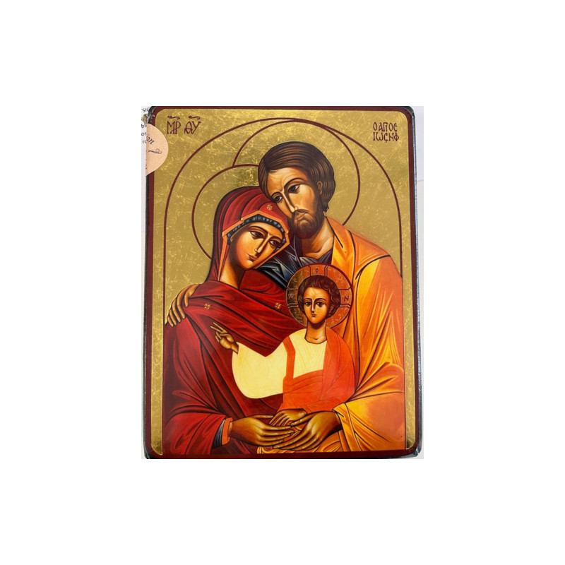 ICONE RELIGIEUSE OR - 9x13 Sainte Famille