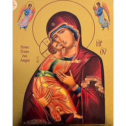 Icone Religieuse OR - 18x23 Notre Dame des Anges