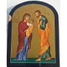 ICONE RELIGIEUSE OR - 14x19 Sainte Famille