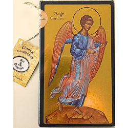 ICONE RELIGIEUSE OR - 9x14 Ange gardien