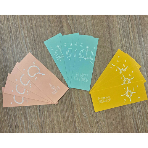 Kit de Signets de Communion – Collection "Au fil des Symboles" (Lot de 12)