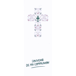 Kit de Signets de Communion Illustrés – Croix et Eucharistie (Lot de 12)