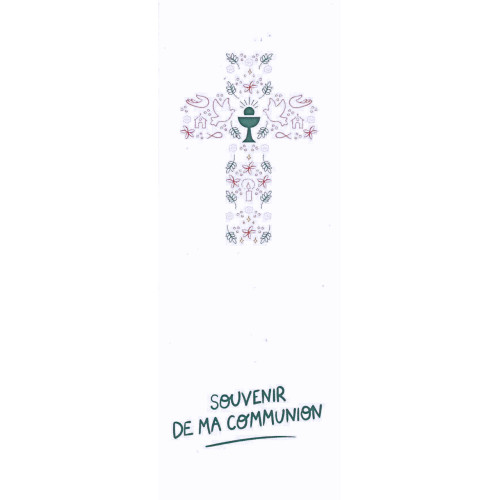 Kit de Signets de Communion Illustrés – Croix et Eucharistie (Lot de 12)