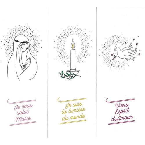 Signets de baptême au fil de la plume - KIT30