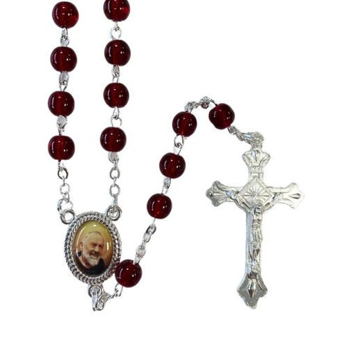 Chapelet Padre Pio + étui