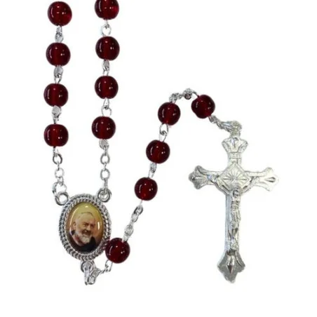 Chapelet Padre Pio + étui