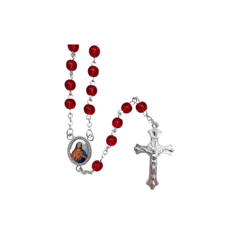 Chapelet du Sacré Cœur de jésus + étui