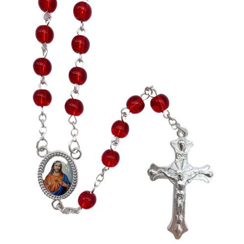 Chapelet du Sacré Cœur de jésus + étui