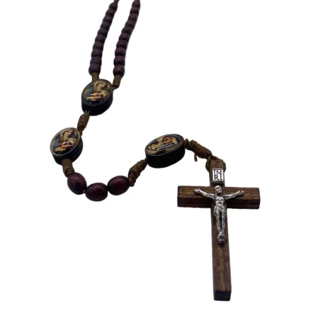 Chapelet du Sacré Coeur de Marie en bois