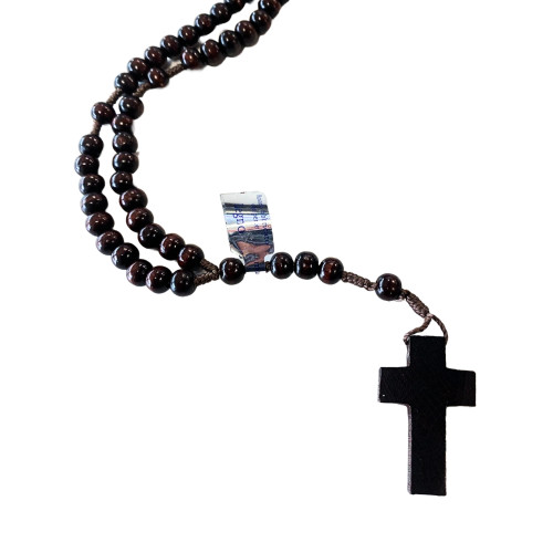Chapelet  bois avec croix