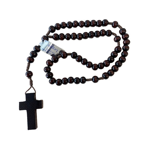 Chapelet bois avec croix | Comptoir Religieux