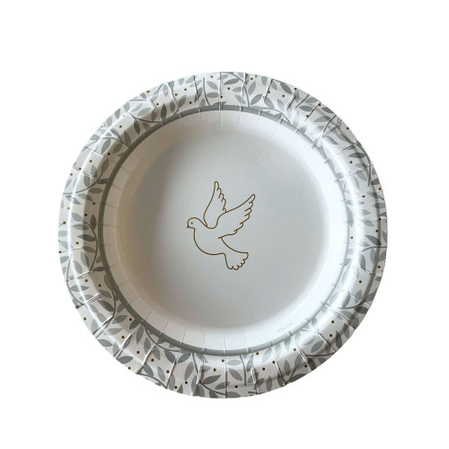 Assiettes en Carton communion – Lot de 8, Écologiques