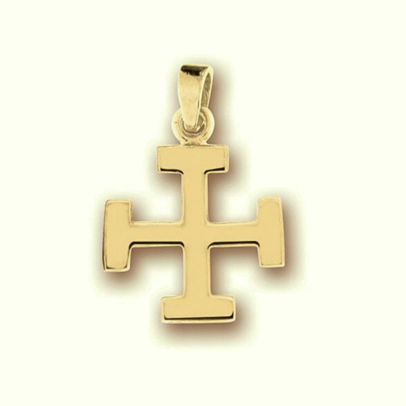 Pendentif Croix Scout Plaqué Or