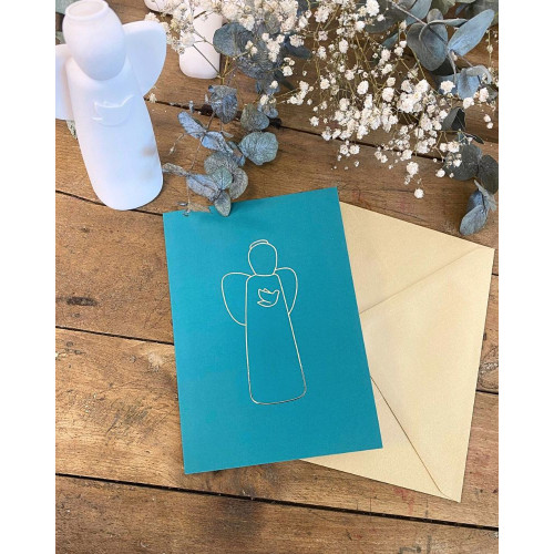 Carte double - Ange de la paix - Emany - 16.5X11.5 cm