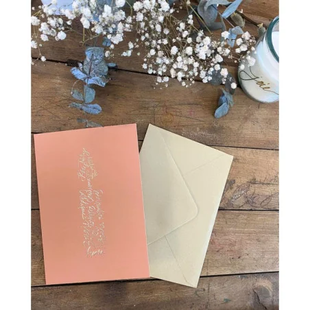 Carte Double Au fil des mots - Bougie