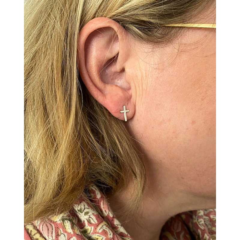 Boucles d'Oreilles en Croix