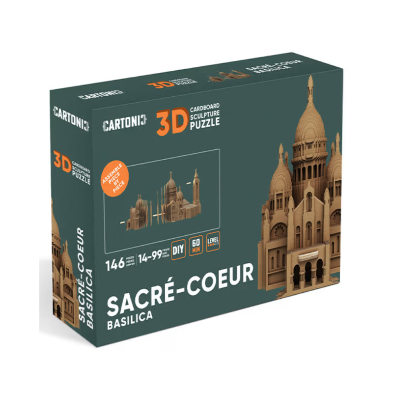 Puzzle 3d sacré cœur carton naturel