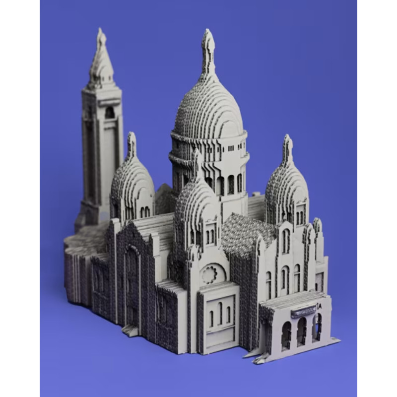 Puzzle 3d sacré cœur carton naturel