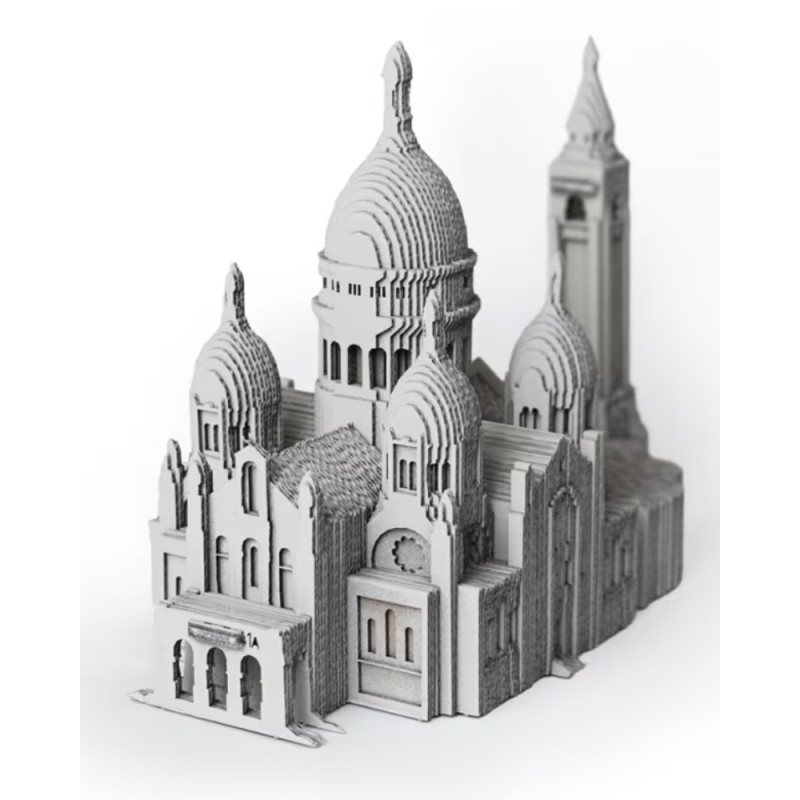 Puzzle 3d sacré cœur carton naturel