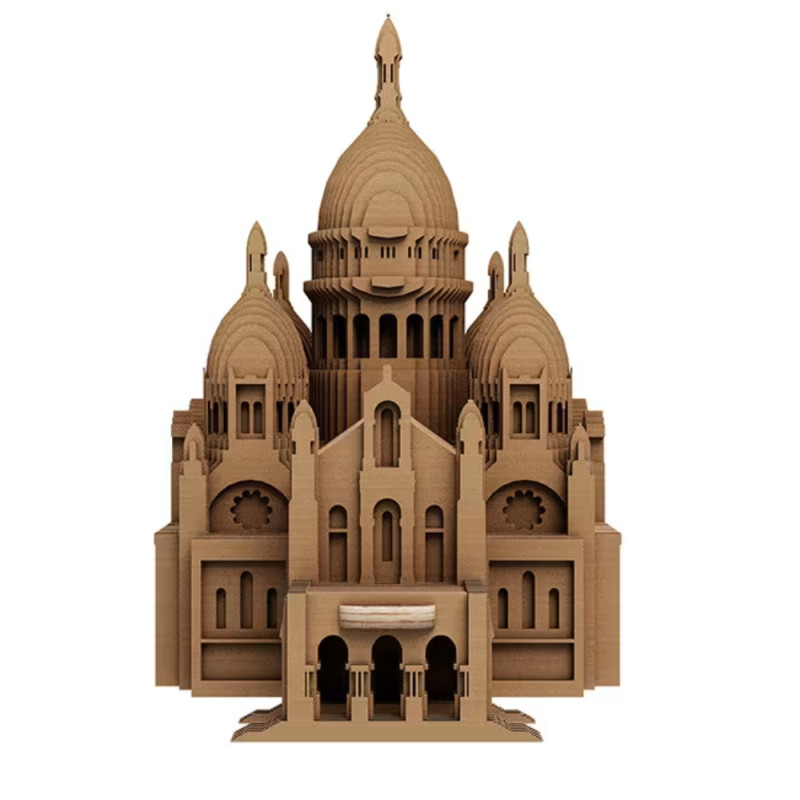 Puzzle 3d sacré cœur carton naturel