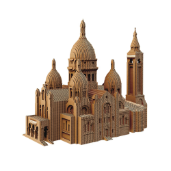 Puzzle 3d sacré cœur carton naturel