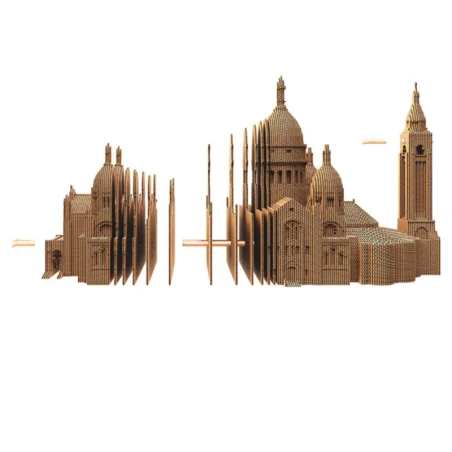 Puzzle 3d sacré cœur carton naturel