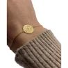 Bracelet doré avec médaille "esprit saint" plaqué or