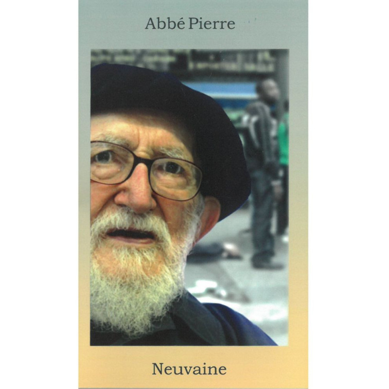 Livret neuvaine à l'Abbé Pierre