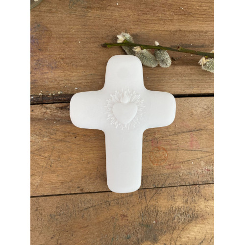 Croix Ex-voto en pierre d'albâtre -  Collection Emany