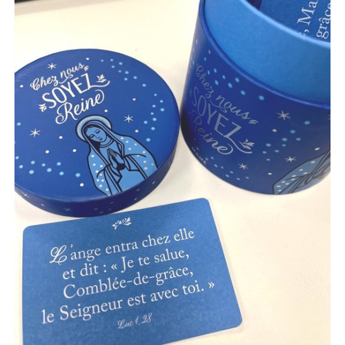 Boite à prières "Chez nous soyez Reine" - Prières à piocher - Mame