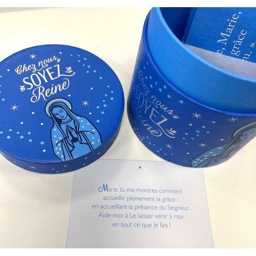 Boite à prières "Chez nous soyez Reine" - Prières à piocher - Mame