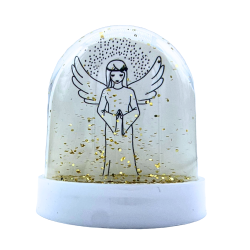 Grande Boule à paillettes - Ange