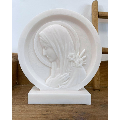 Cadre en albâtre - "Vierge au lys"