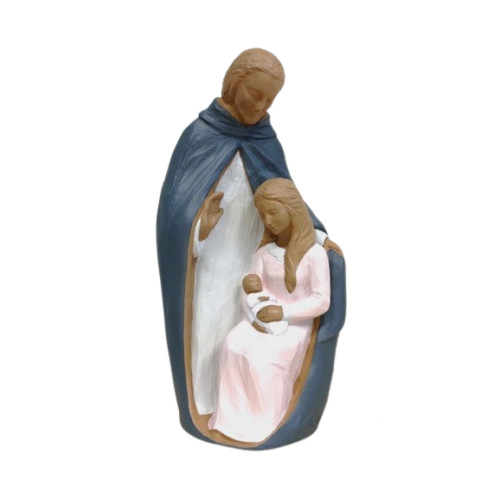 Statue moderne Sainte Famille en albatre