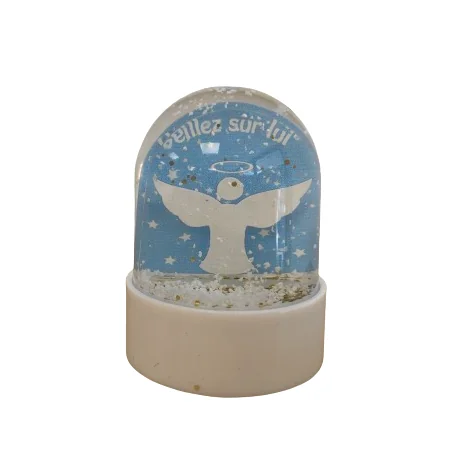 Boule à paillettes Ange bleu