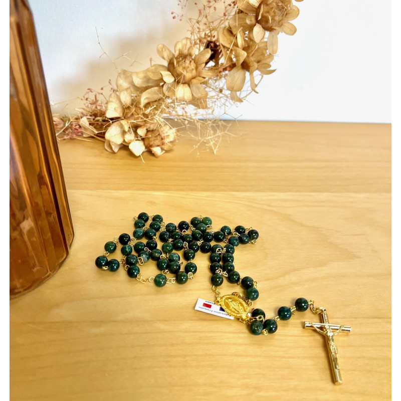 Chapelet agate mousse