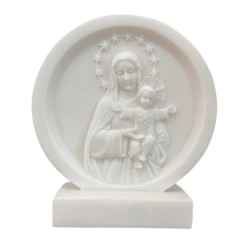 Cadre en albâtre - Vierge mère