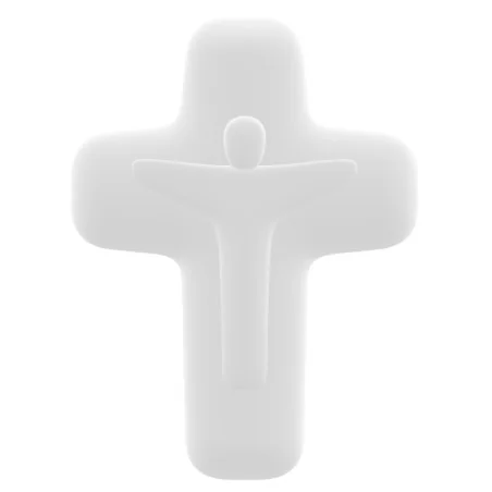 Croix Christ en pierre d'albâtre -  Collection Emany