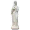 Statue Notre Dame de l'Eucharistie en albâtre - 17cm