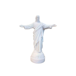 Statue Sacré Coeur des Familles en albâtre - 17cm