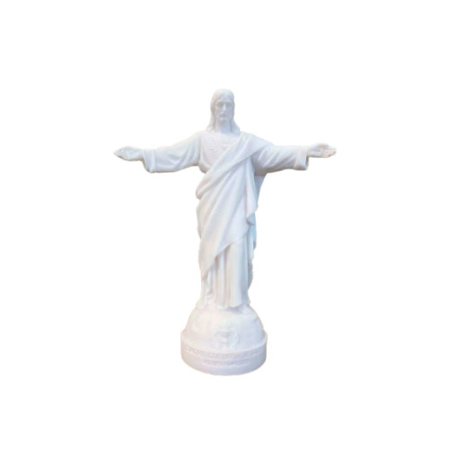 Statue Sacré Coeur des Familles en albâtre - 17cm