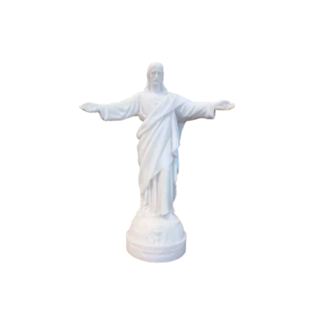Statue Sacré Coeur des Familles en albâtre - 17cm