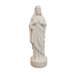Statue Sacré Coeur de Jésus en albâtre