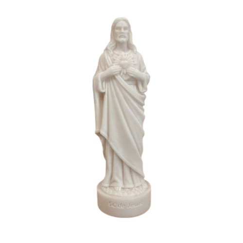 Statue Sacré Coeur de Jésus en albâtre