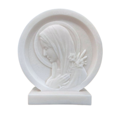 Cadre en albâtre - "Vierge au lys"