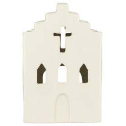 Photophore église blanc