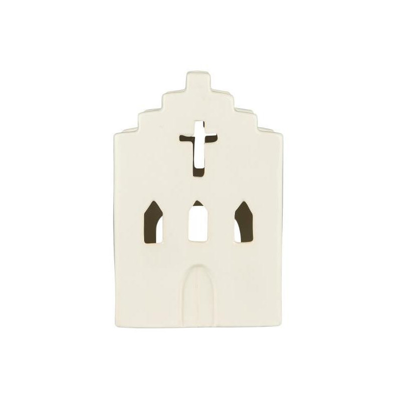 Photophore église blanc